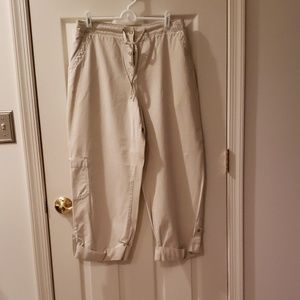 JJill Boyfriend Cut Khaki Pants